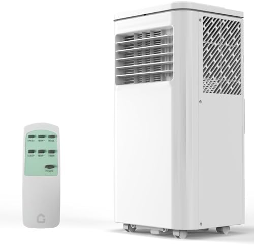 10,000 BTU Portable Air Conditioner for 450 Sq.Ft - Drainage-Free 3 in-1 w/Dehumidifier & Fan, 50dB Quiet & No Tools Window Kit for Bedroom/Office/Dorm