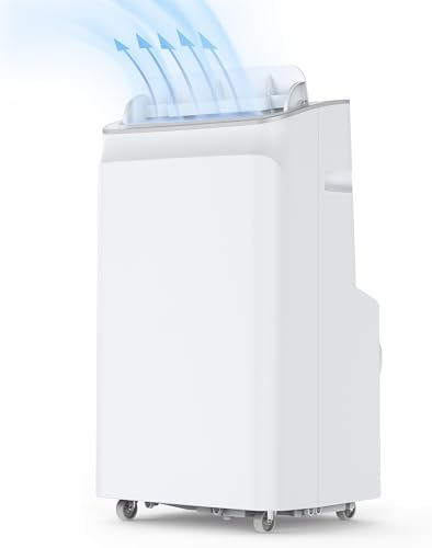 DEXSO 12000 BTU Portable Air Conditioner, 3-in-1 AC Unit for Rooms,Fast Cooling up to 400 Sq.Ft, with Built-in Dehumidifier, 24H Timer, Remote Control& Window Kit