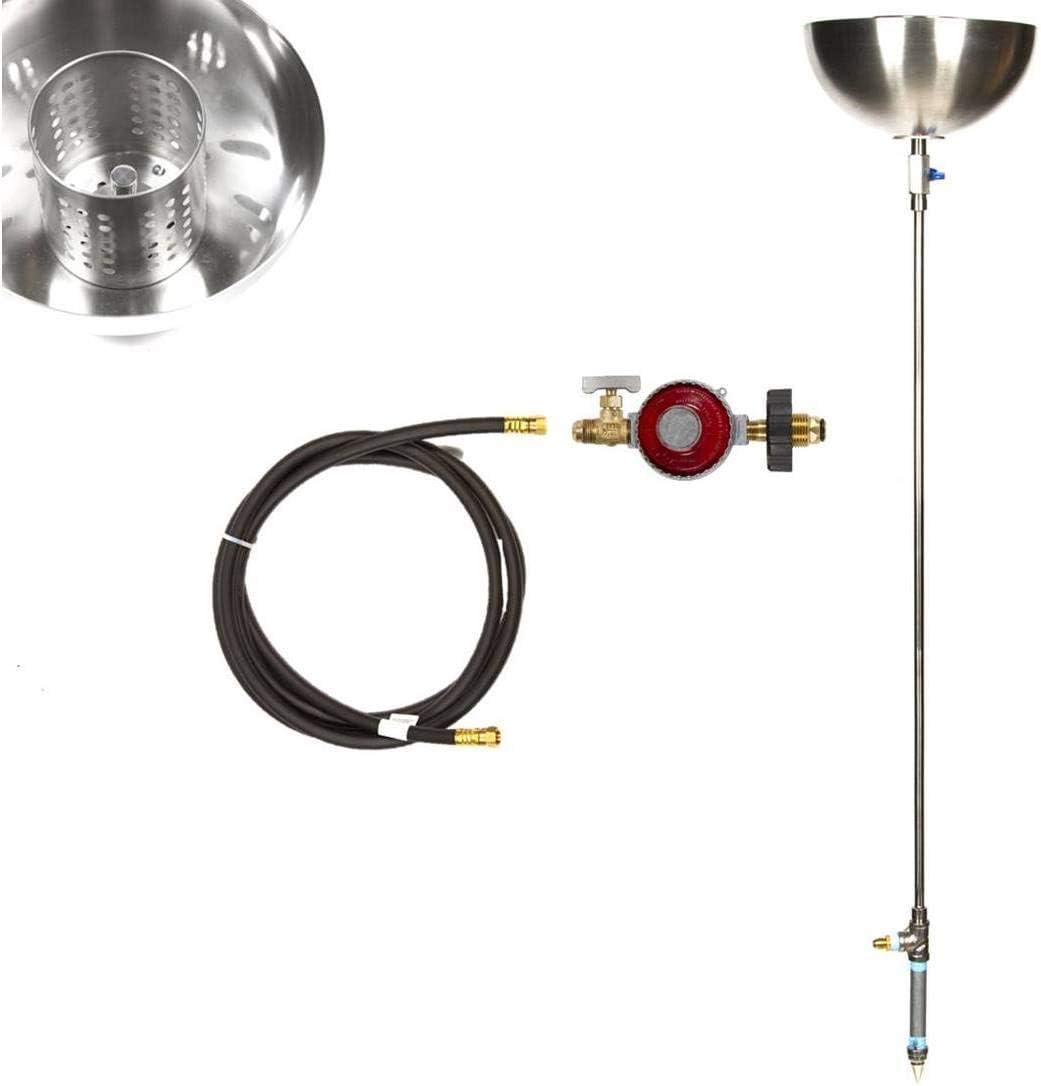 EasyFirePits Portable Propane Stainless Steel Tiki Type Torches w/All Except LP Tank (72.00, 72 Inch Torch 1 Pack)