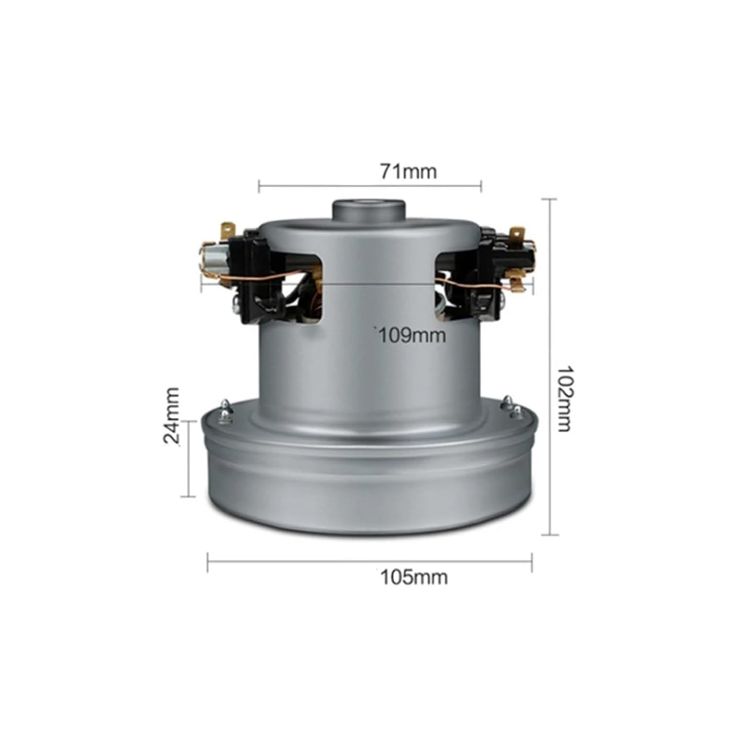 ABRG 1200W Vacuum Cleaner Motor 105mm Diameter Accessory Parts Replacement Kit
