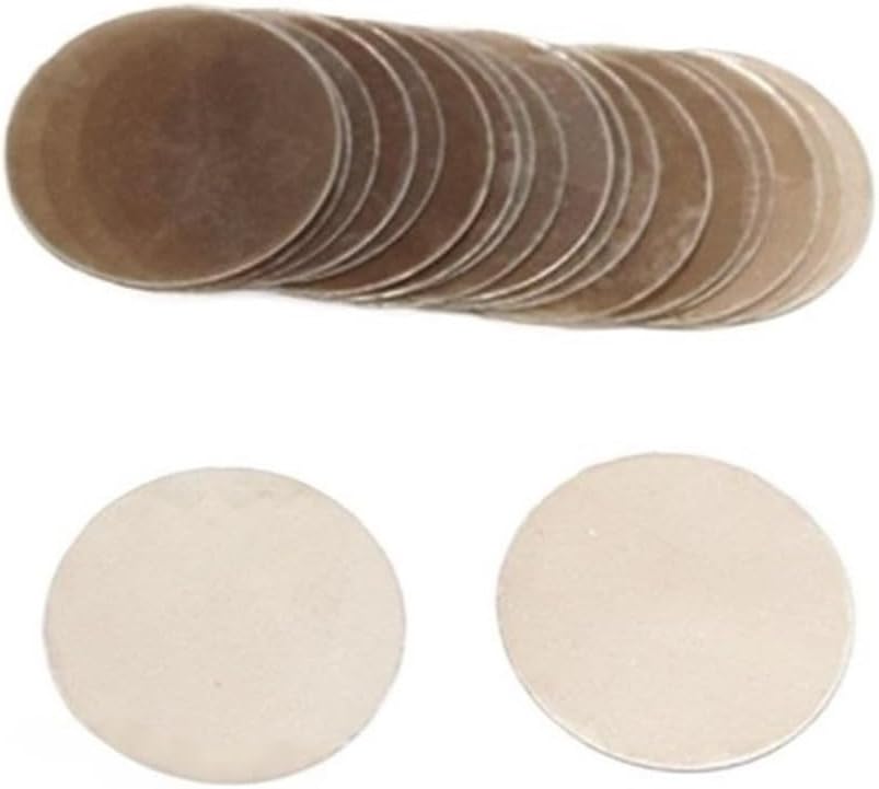 19mm/40mm Diameter Thin Transparent Mica Board, Nature Mica Round Panels for Replacement 50pcs(40x0.07mm)