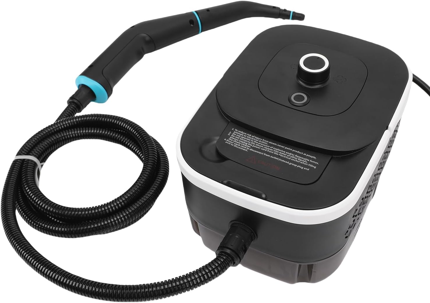 Handheld Steam Cleaner, 1250ML 6 Levels Adjustable Handheld Pressurized Steam Cleaner with 6.56ft Hose, 4Bar High Pressure Portable Steamer for Homes, Offices, And Vehicles (US Plug 110V)