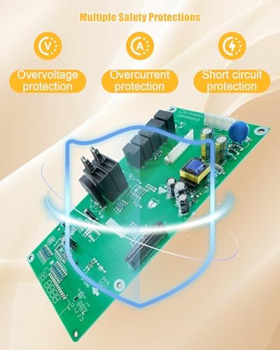 WB27X29801 Microwave Main Control Board with White LED Fit for GE JVM3162 JNM3163 and More, Microwaves Control Board Replace WB27X38153 4586374 AP6327864 PS12299300