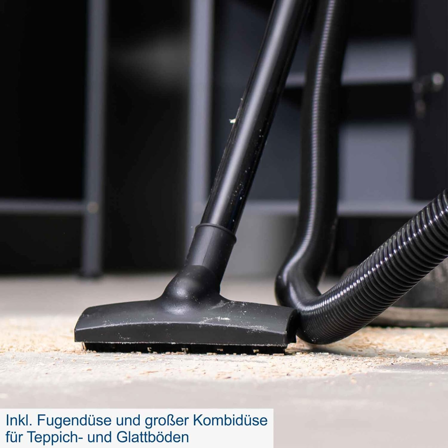 Scheppach NTS16 NTS16 Floor Cleaner, Multifunctional Vacuum Cleaner, 16 Litre Reservoir, 17000 Pa Suction Power, 1200 W