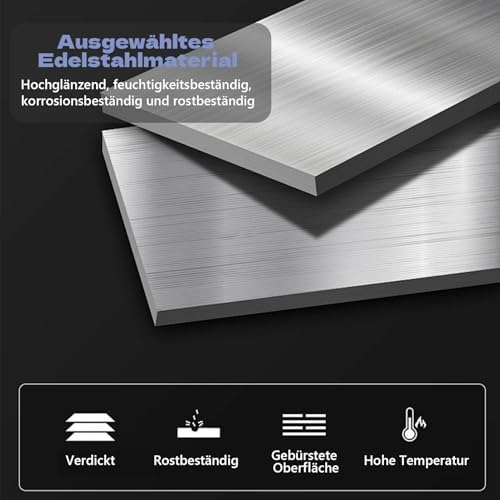 Stainless Steel Washing Machine Drain Pan, 0.8mm Drip Tray for Laundry & Living Room Floor Protection, Durable Leak-Proof Water Catcher, Essential Appliance Accessory