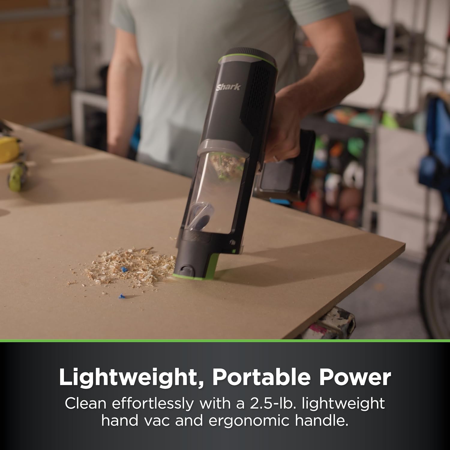 Shark PowerBoost Cordless 2-in-1 Car/Home Handheld PowerVac, Powerful Suction, 40 Minute Runtime, Portable, 3 Cleaning Modes, LED Screen, Furfins Tool, Duster Crevice Tool, Charcoal, BH102