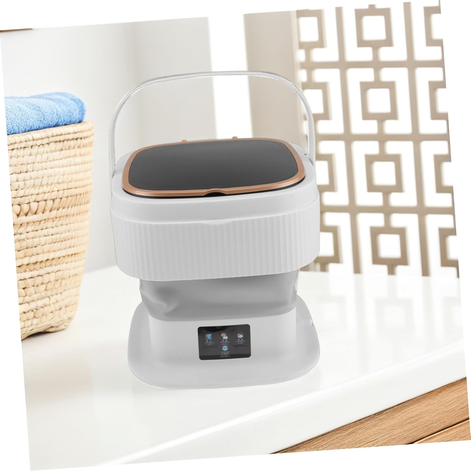 Portable Mini Washing Automatic Modes for Clothes Underwear Socks and Travel Compact Washer for Apartments and