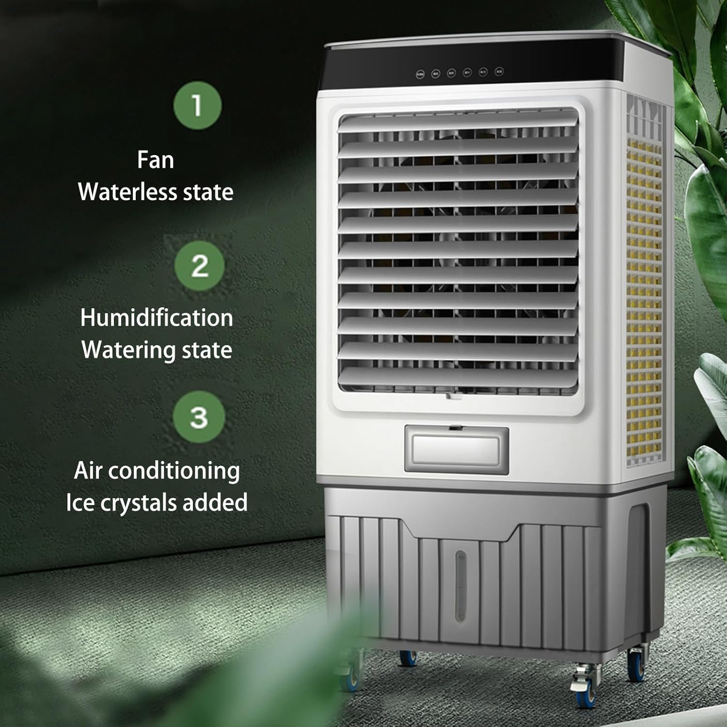 Evaporative Air Cooler, Water Tank, Swamp Cooler, Outdoor Use, for Commercial, Industrial, Garage, Portable Air Conditioner