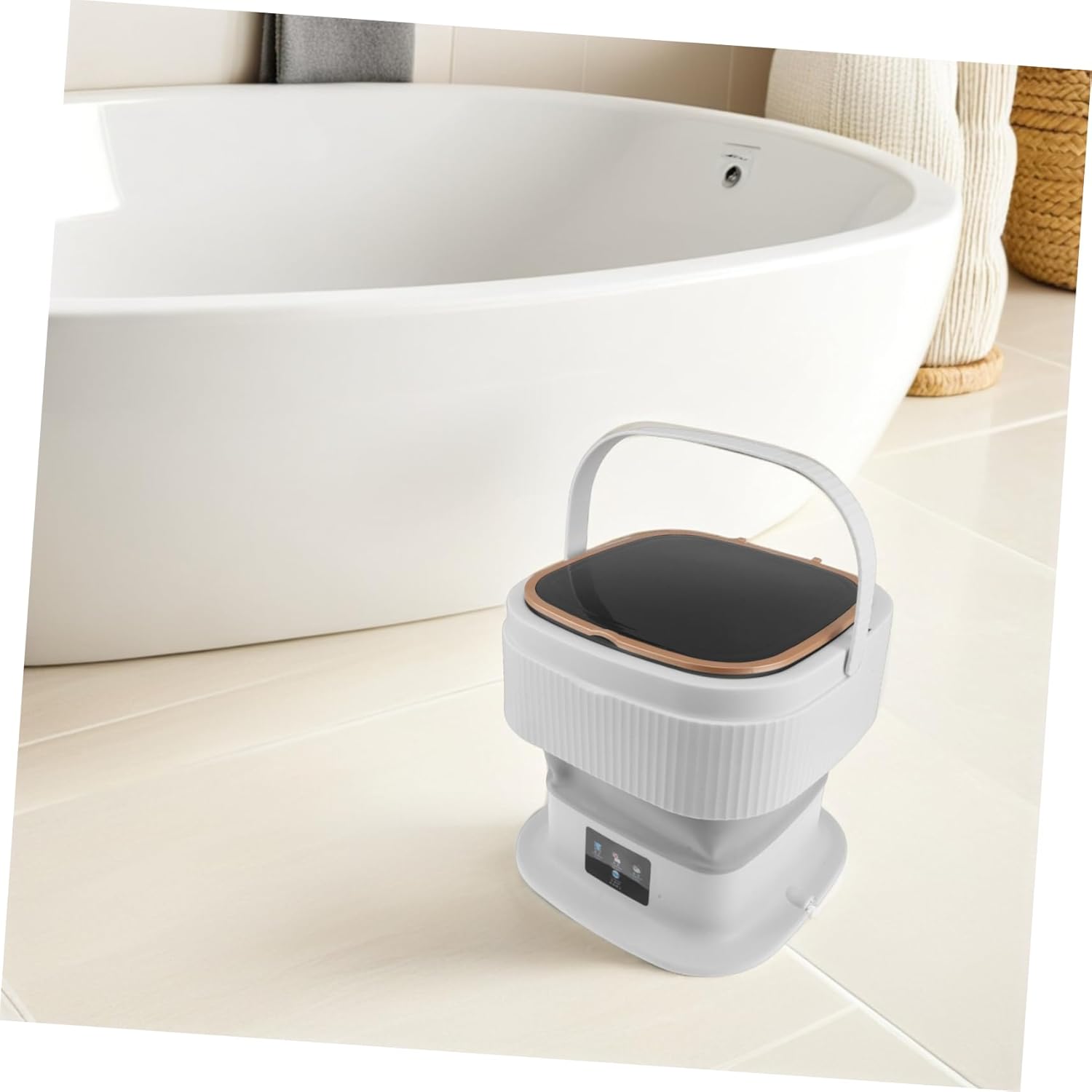 NUOBESTY Portable Mini Washing Machine Clothes Washer for Clothes Underclothes for Apartments Travel Efficient Deep Cleaning Space-saving Design