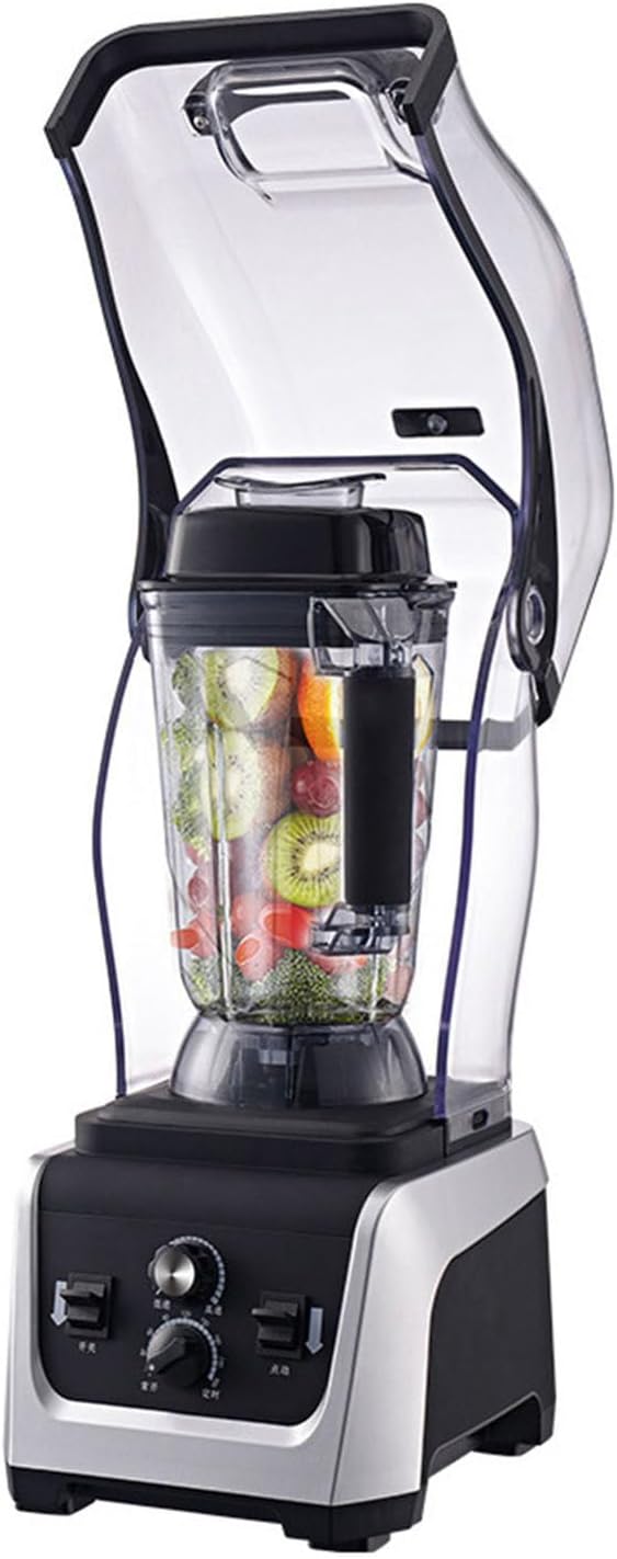 Blender Smoothie Maker with Soundproof Lid, 2.5L Large Capacity, 2300W, 6 Blades, Suitable for Smoothies, Ice and Fruits,5L