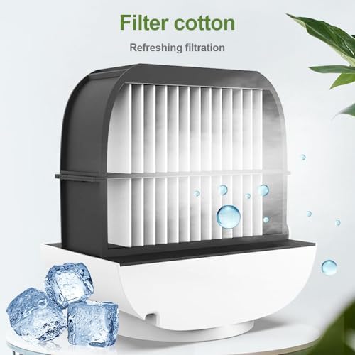 Oribreeze Air Conditioning,Mini Portable Rechargeable Desktop Air Cooler with 3 Wind Speed,Multifunctional Low Noise Air Conditioner for Office,Bedroom,Shcool /1670