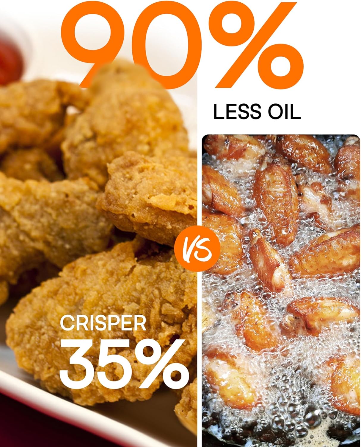 Nuwave Brio 15.5Qt Air Fryer Rotisserie Oven, X-Large Family Size, Powerful 1800W, 4 Rack Positions, 50°-425°F Temp Controls, 100 Presets & 50 Memory, Integrated Smart Thermometer, Linear T Technology