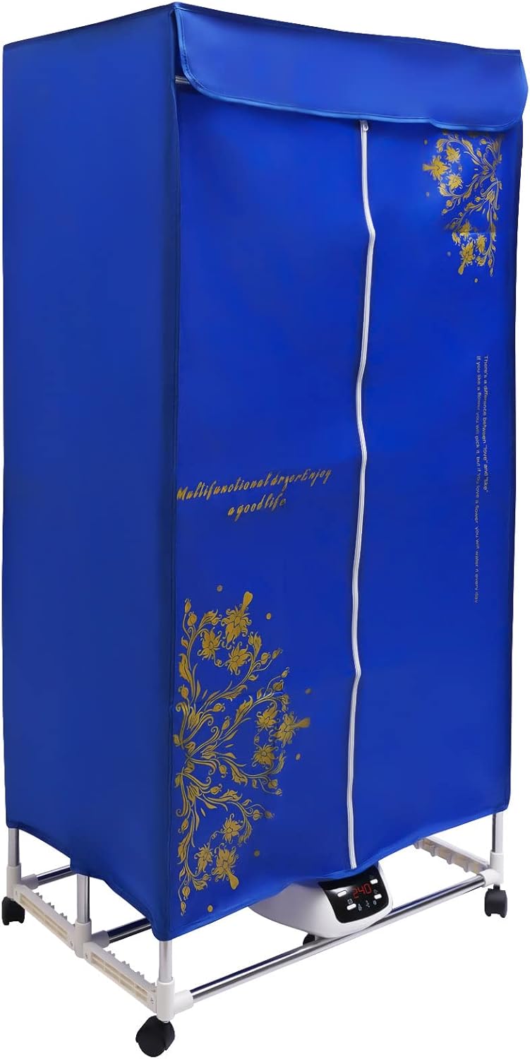 Portable Clothes Dryer, 3200 RPM Electric Fast-Drying Machine with 3 Gears Adjustment,Clothing and Shoes Quick & Easy-to-Use Foldable Compact Dryer,Travel - Premium Mini Machine for Light Clothes