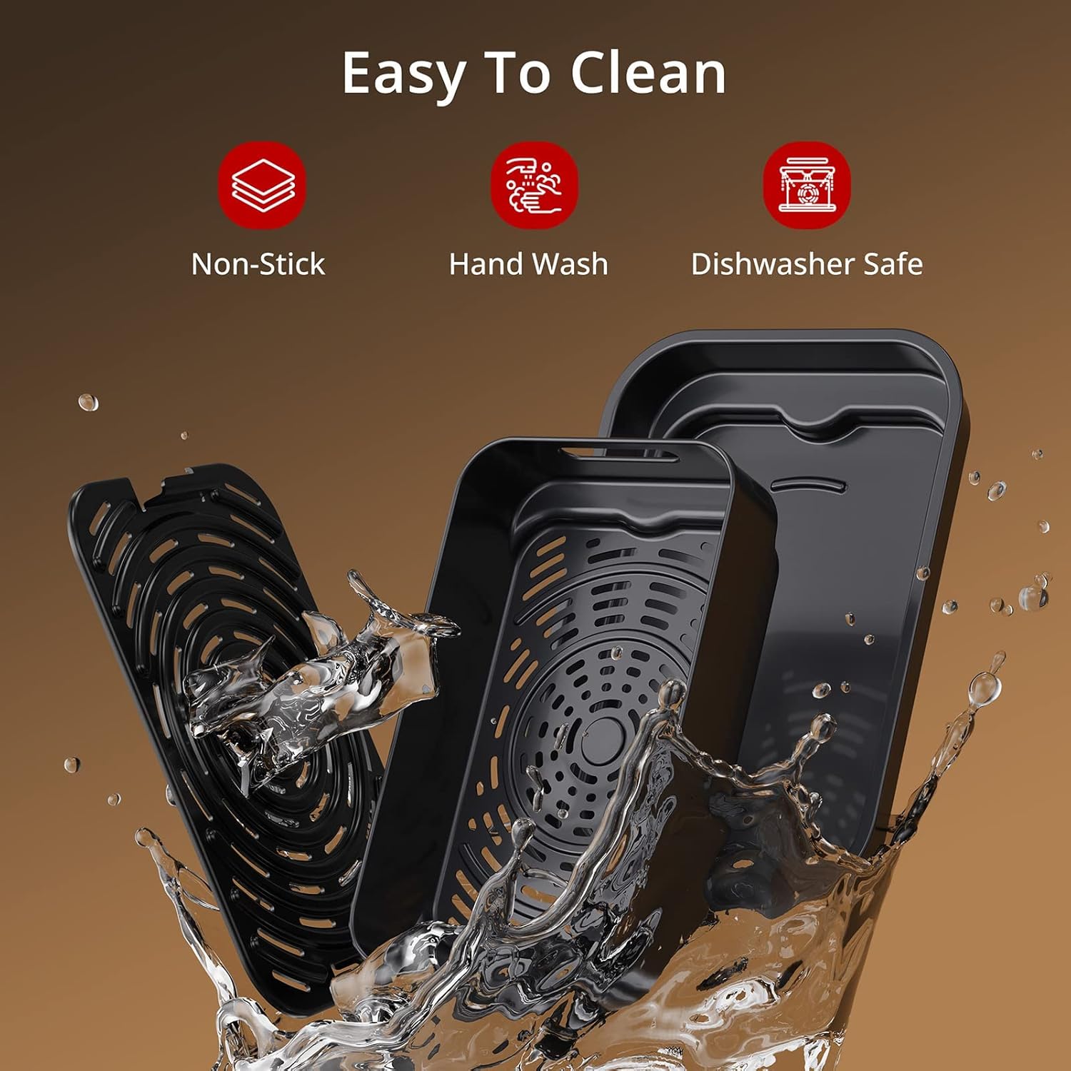 IDEALHOUSE 7-in-1 Indoor Grill Air Fryer Combo, Smokeless Electric Grill with Transparent Window, 1750W Power Reaches 450°f, Includes Nonstick Removable Plates, Silicone Tongs, 4QT