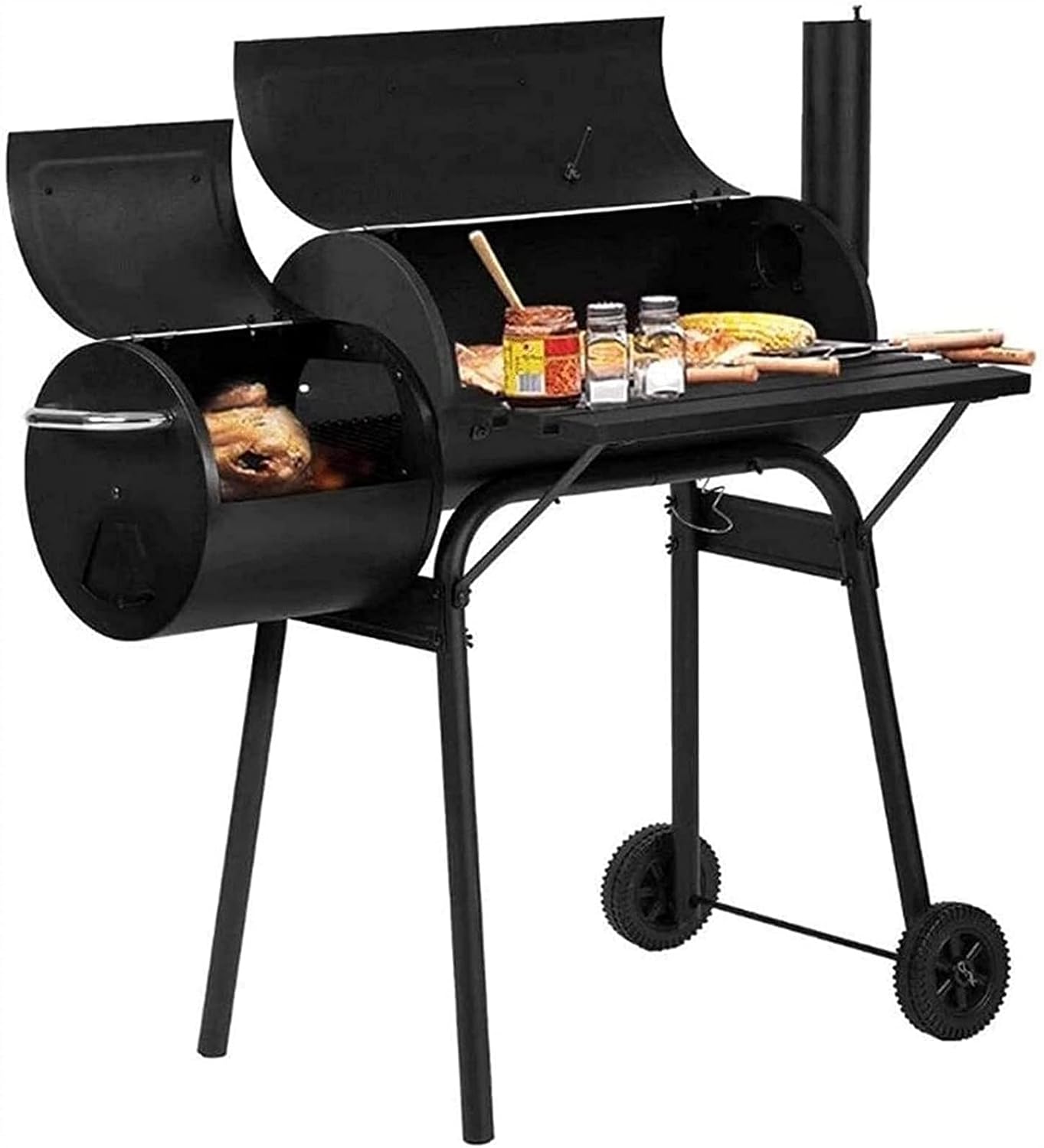 Charcoal Grill Premium Charcoal Grill Cast Iron Grill Large Picnics Patio Grill Barbecue Outdoor Portable Barbecue Grill Home Braised Barbecue Grill for More Than 5 People