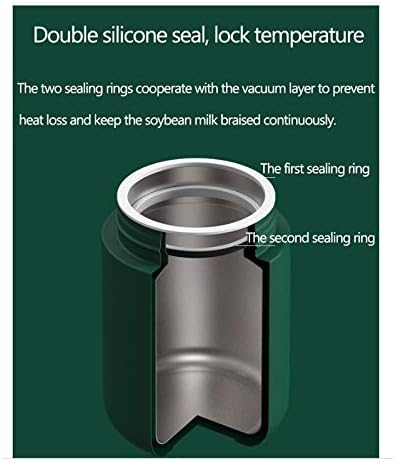 Soymilk Machine Multifunctional Electric Juicer Smoothie Blender SOYA-Bean Milk Rice Paste Maker Insulation Accompanying Cup(E)