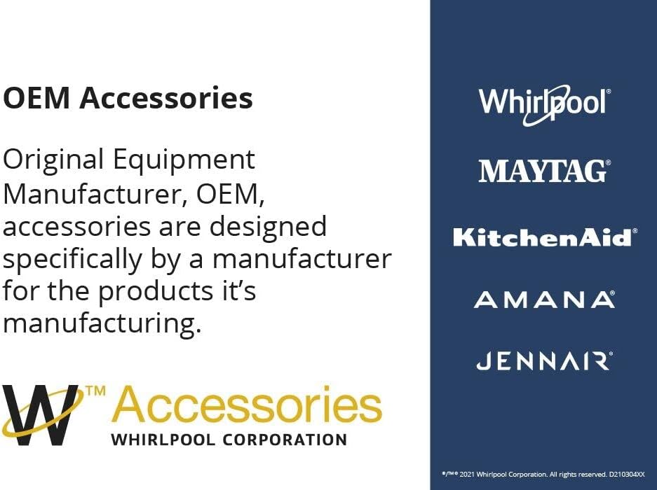 Whirlpool 8171339 Genuine OEM Side Panel Kit For Microwaves – Replaces 779208, PS390584, W10834042, Stainless steel