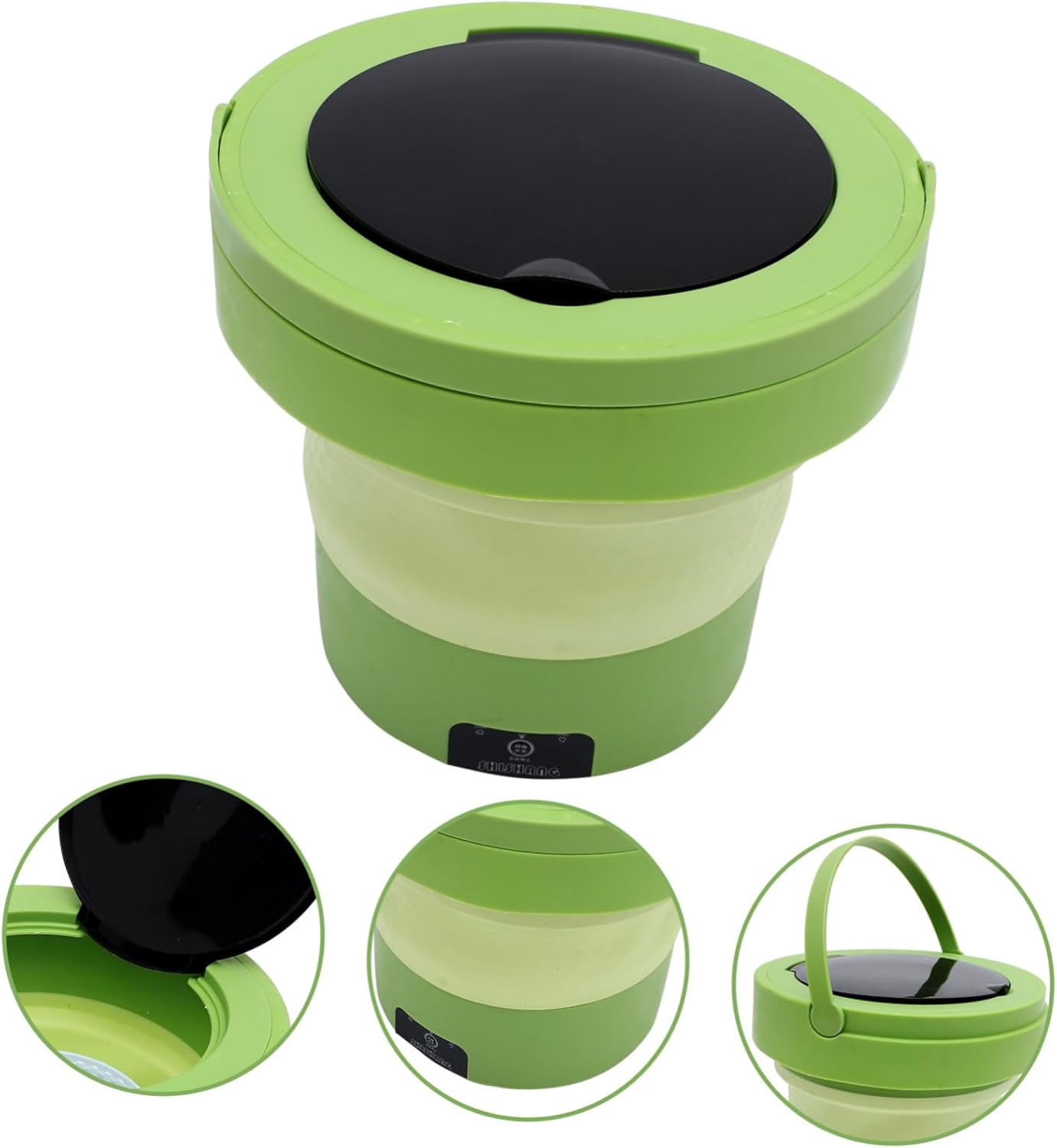 6L Portable Mini Washing Machine Compact Clothes Washer for Travel Camping and Home Use Foldable Design Spinner Function