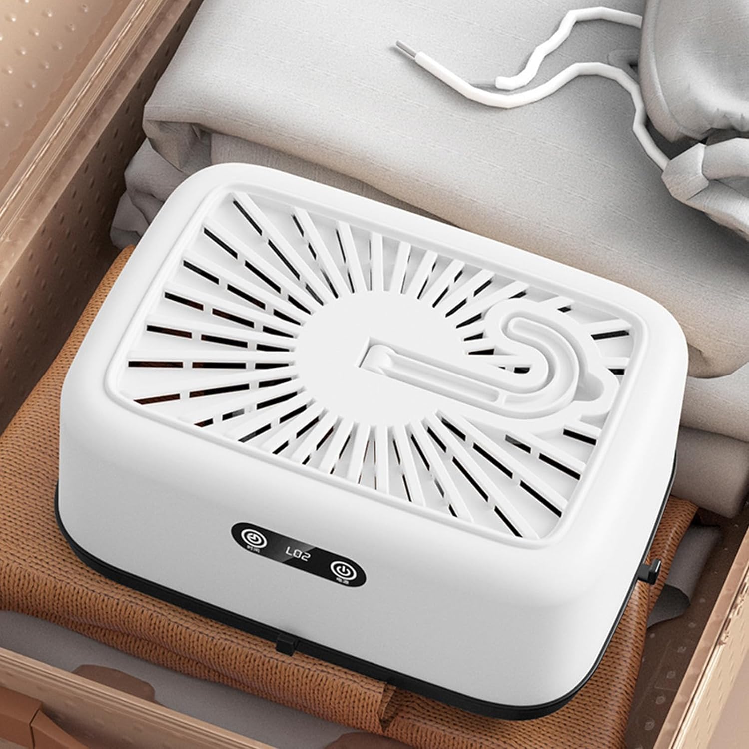 Portable Clothes Dryer, Folding Drying Machine, Compact Laundry Unit, Built-In Timer Function, Dust-Proof Cover, Space-Saving Frame, Quick Dry, Easy Storage, Low Noise, Perfect for Dorm, Apartment