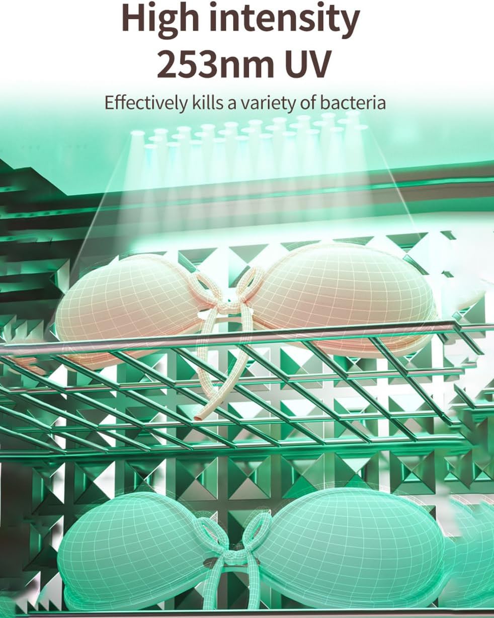 Portable Clothes Dryer and Baby Clothes, Mini Electric Dryer Machine for Apartment Travel RV, 110V Compact Laundry Dryer(48L)