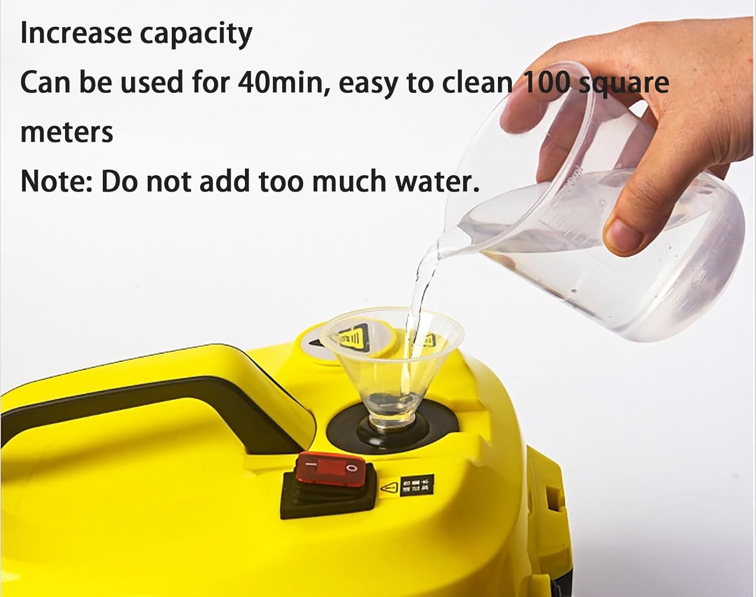 1500W Handheld Steam Cleaner Steam Carpet Cleaner Vacuum Cleaner, Continuous Steam, Suitable for Furniture, Upholstery, Sofas