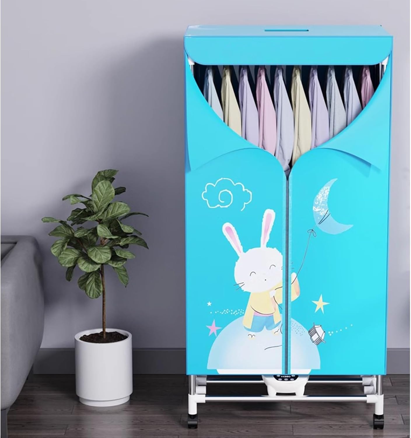 Foldable Clothes Dryer,Portable Clothes Dryer,1500W Household Small Energy Saving Quick Drying Clothes Drying Cabinet,Air Dryer Drying Clothes Foldable,Suitable for Laundry Room and Apartment(Beige)