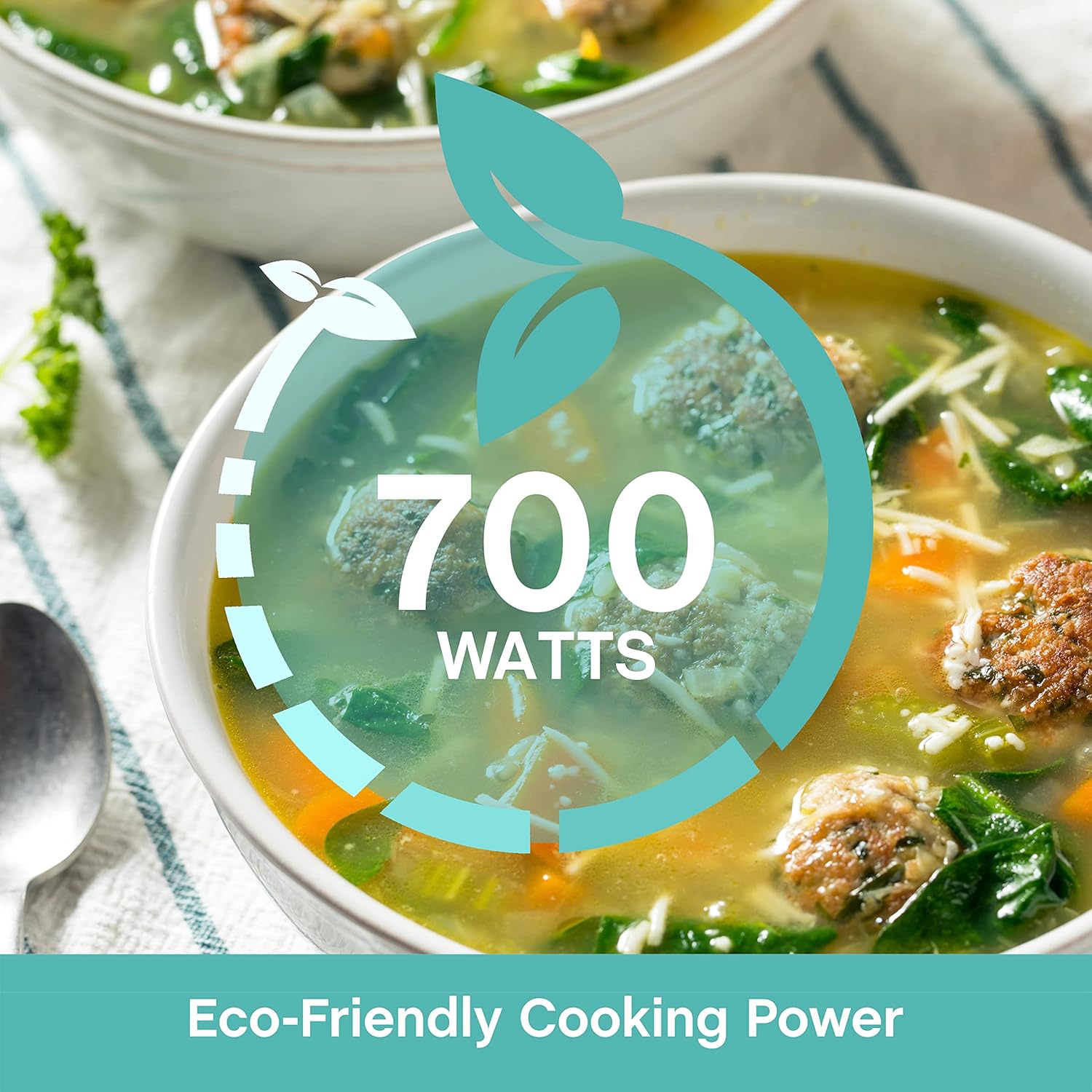 West Bend Microwave Oven 700-Watts Compact with 6 Pre-Set Cooking Settings, Speed Defrost, Electronic Control Panel and Glass Turntable, 0.7 Cu.Ft., Black