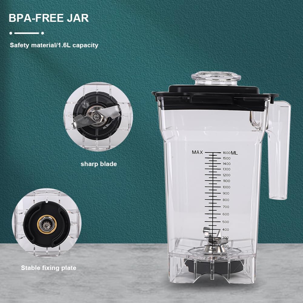 Professional Commercial Quiet Blender, Quiet Shield Blender for Shakes and Smoothies,Noise Reduction blender with Shield Quiet Sound Enclosure