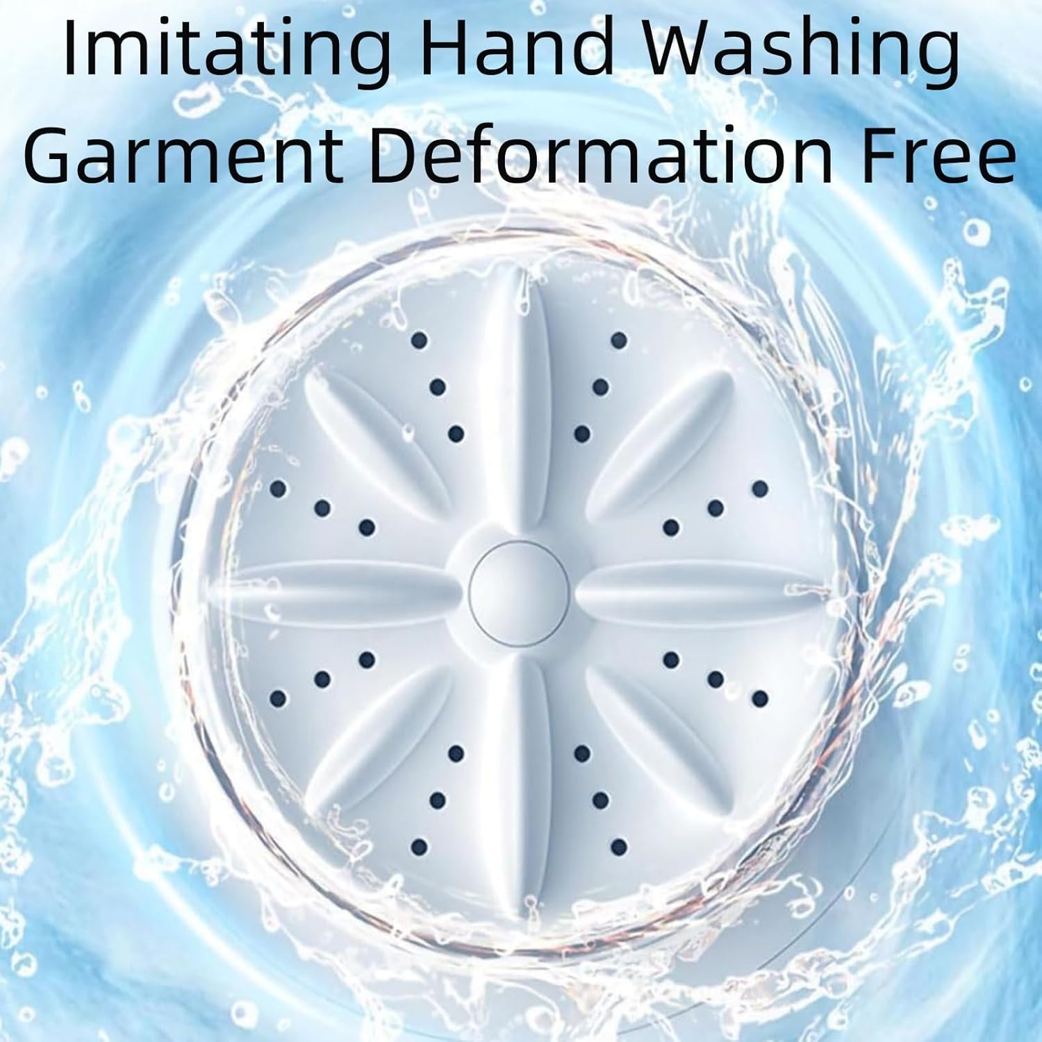 Mini portable washing machine, Rechargeable Cordless Mini Washer for Underwear, 3000mAh Battery, Gentle Powerful Cleaning, Compact for Apartment, Wash underwear and socks, men and women gift (white)