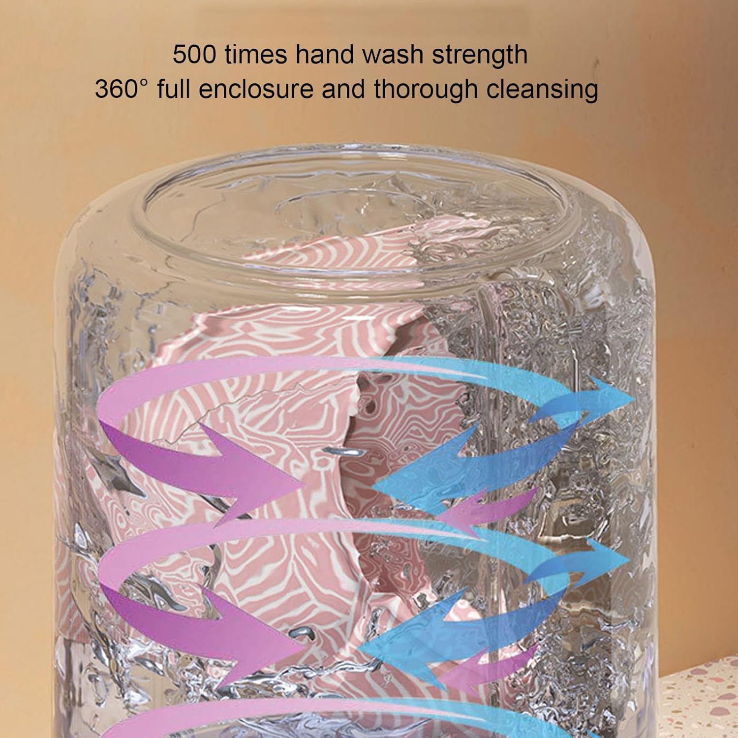 Portable Washing Machine, 7.87 x 5.12 x 5.12in Mini Washer Washing Machine for Apartments,Dorm,Camping,RV,Travel Laundry, Below 1kg Deep Cleansing Semi Automatic Travel Washer