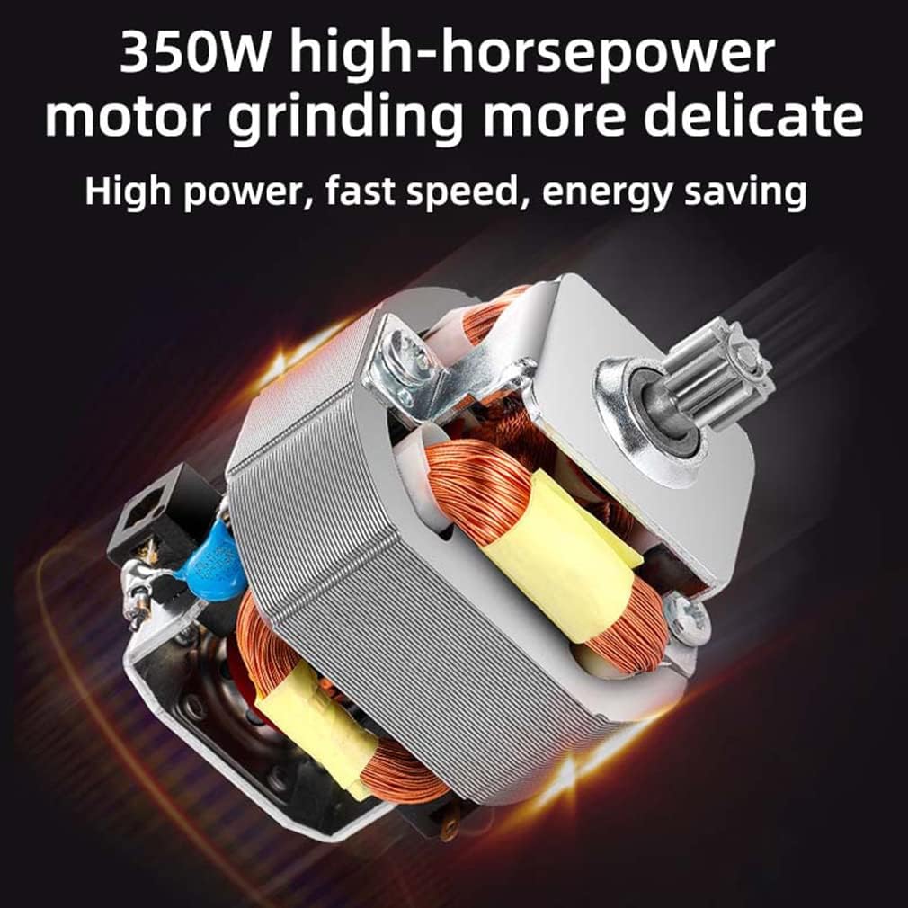 Multifunctional Smash Machine, 150W Electric Coffee Grinder Nuts Beans Spices Blender Grains Grinder Machine, Kitchen Household Herbs Chopper,Orange