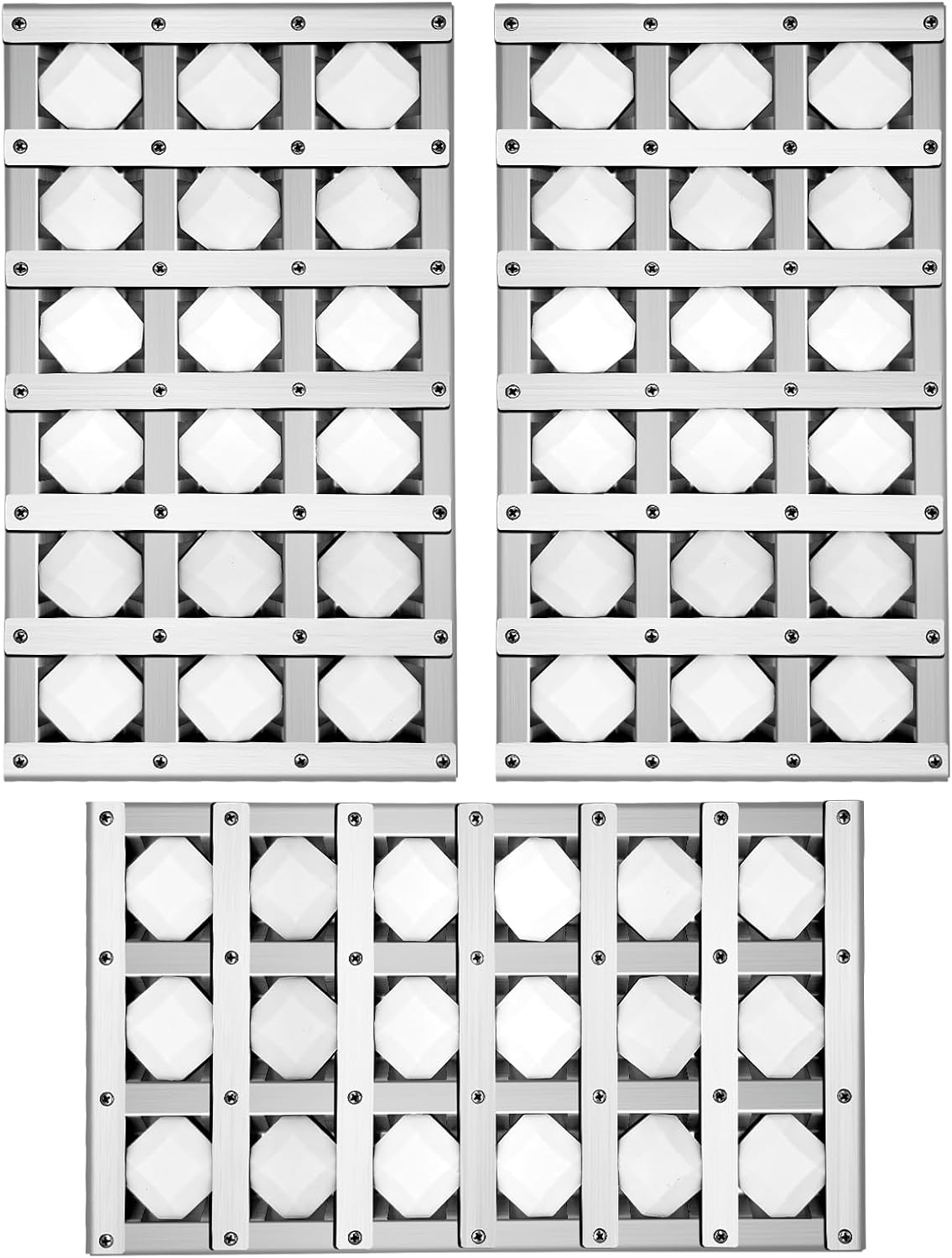 BRNCOV-TRL-LG Briquette Tray Assembly for Summerset Grill Replacement Parts,3 Pack Heat Plates Tent Shield for Summerset TRL32, TRLD32, STG32