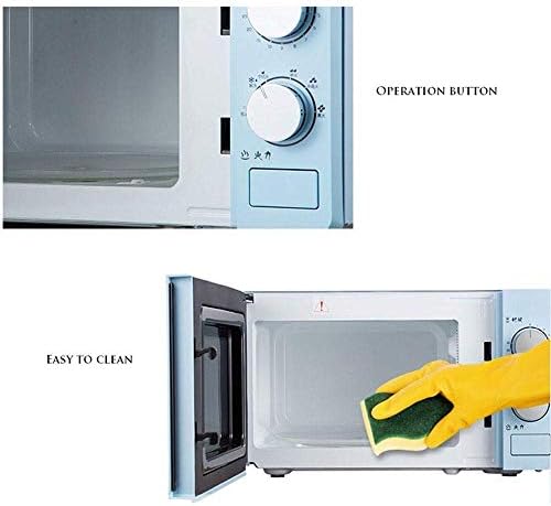 Microwave Oven 20 Litre, 800 Watt, Solo Microwave Oven with Function Defrost, 6 Power Setting, 0-30 Min Timer, One-Touch Express Cook, Easy to Clean, Stylish Design,Blue Useful (Blue)