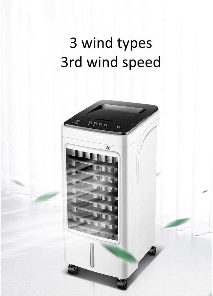 Portable Air Conditioner Fan Office Bladeless Space Air Coolers,Ultra- Quiet Single Cool For Bedroom Air Conditioning Unit, house Water- Cooled Portable Cold Air Fan White