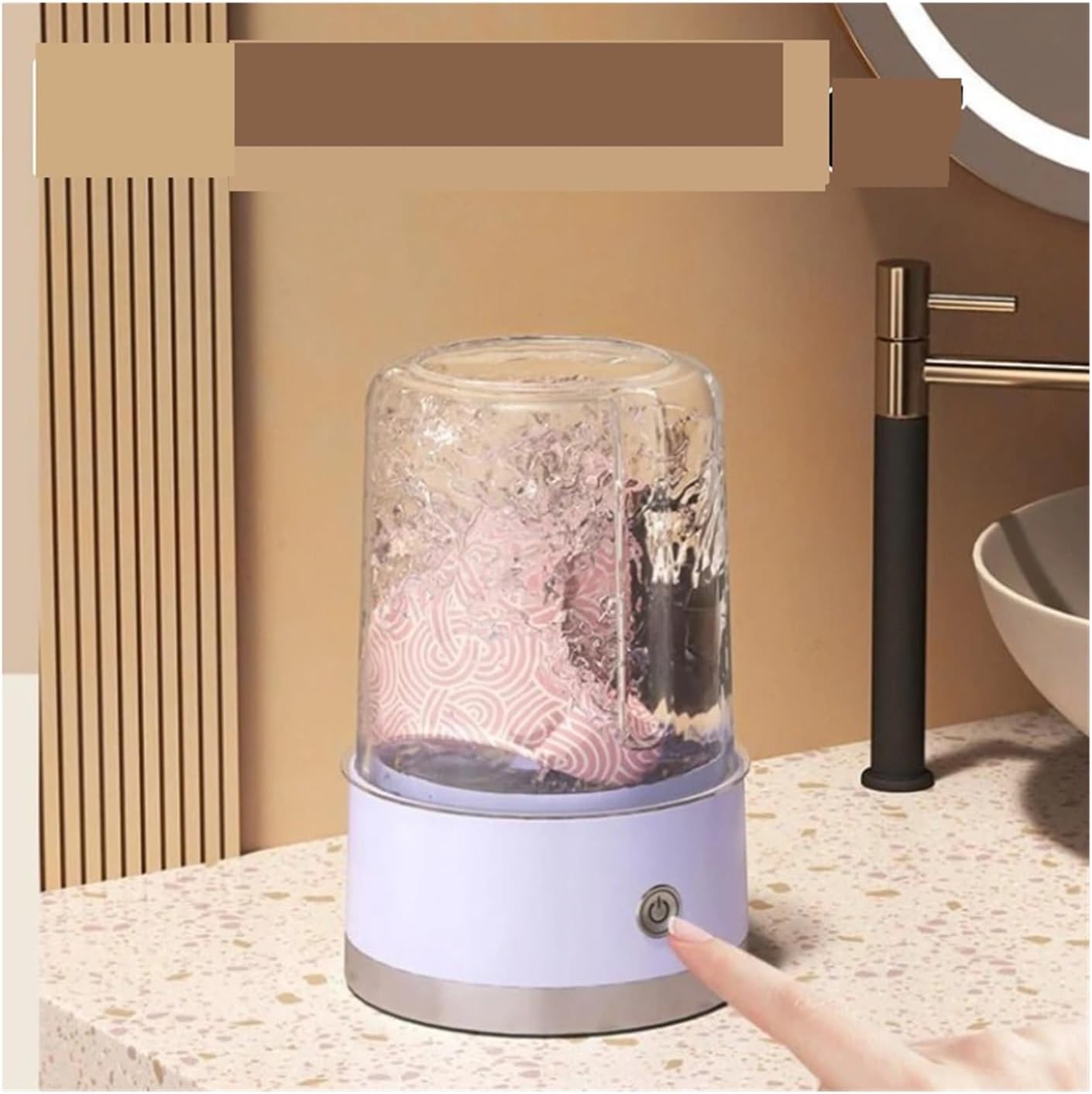 Mini Washing Machine,Small Underwear Washing Cup, Portable Wireless Underwear Washing Machine,for Travel,Camping, RV & Dorms(Green)