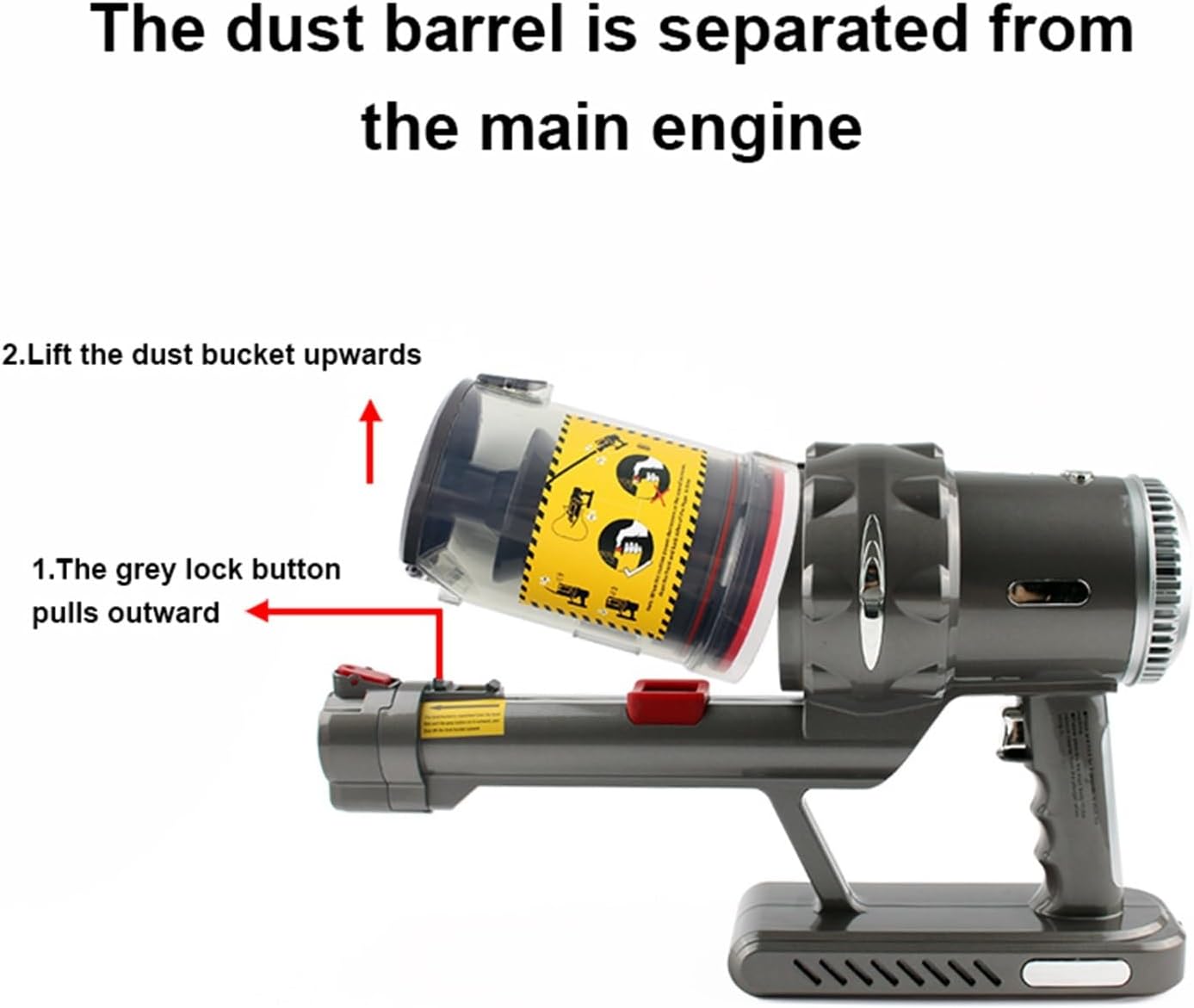 Wireless Vacuum Cleaner 16000Pa Powerful Suction Handheld Cordless Recharable Floor Dust Collector Carpet Sweeper For Beginnners DIY Use(With cable)