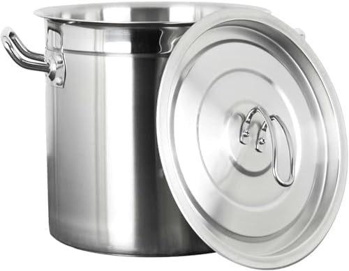 3 Sizes Heavy Duty Commercial Seafood Boil Pot - Large Stainess Steel Outdoor Turkey Fryer Pot Soup Boiler w/Strainer Basket for Large Batches of Crawfish Crabs Boils