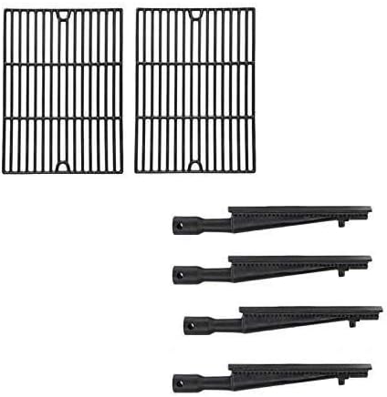 Grill Parts Zone Repair Kit for Brinkmann 2600, 810-2600, 810-2600-0, 810-2600-1 Gas Barbecue Includes 4 Cast-Iron Burners and Porcelain Cooking Grates