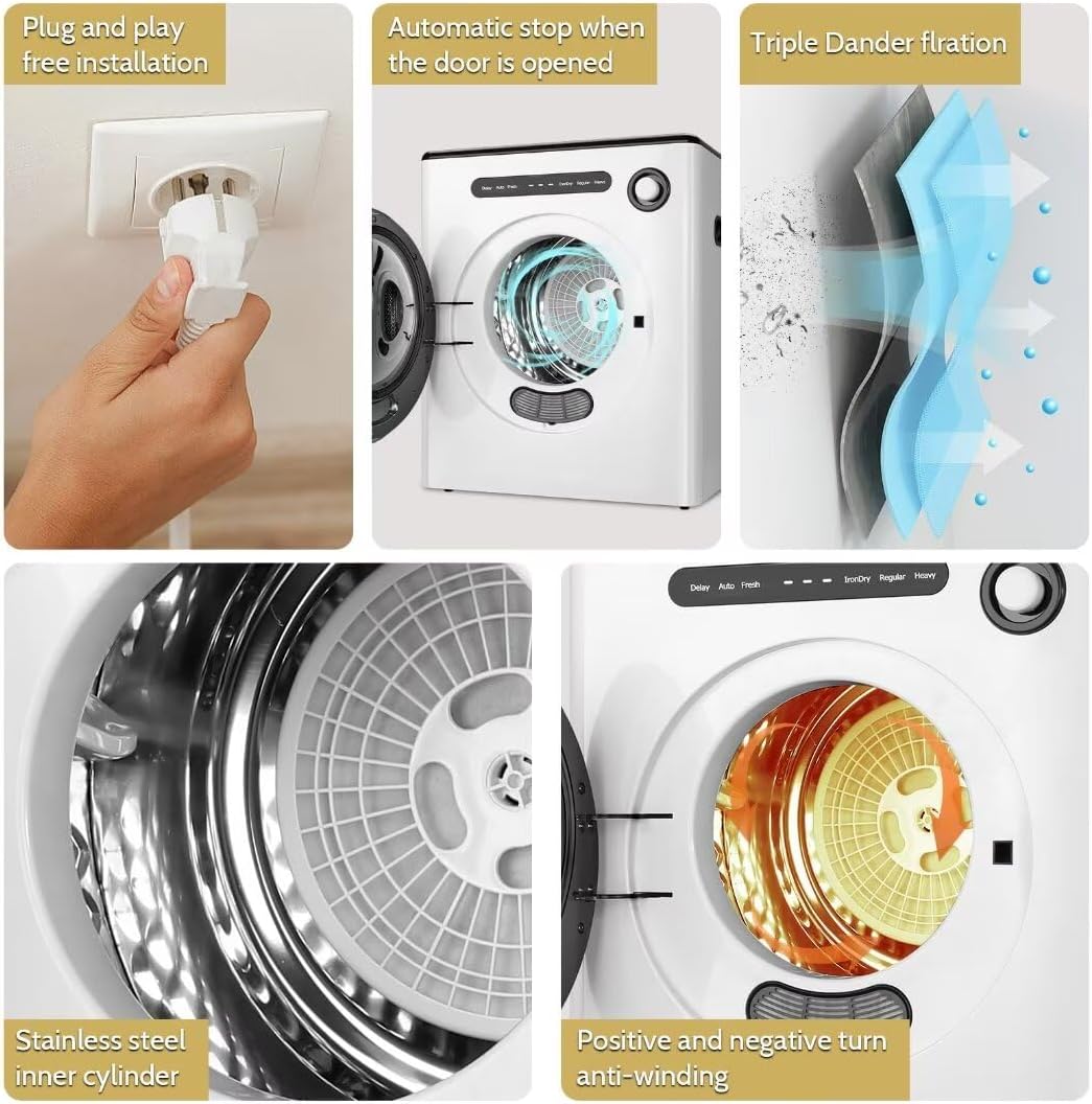 DS-04-WHITE Portable dryers, White