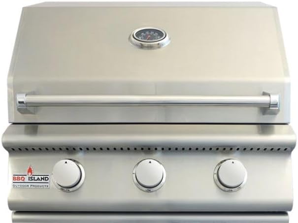 BBQ Island Grills & Smokers 3 Burner Built in Grill PROPANE