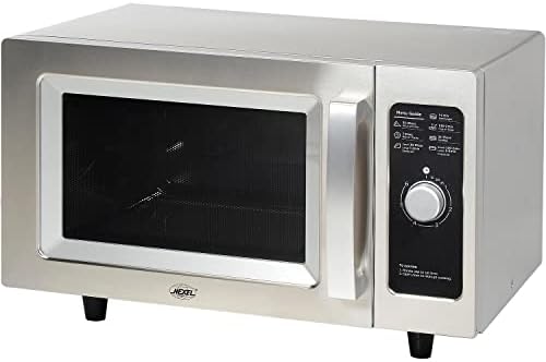 NEXEL Commercial Microwave Oven, 0.9 Cu. Ft., 1000 Watts, Dial Control, Stainless Steel