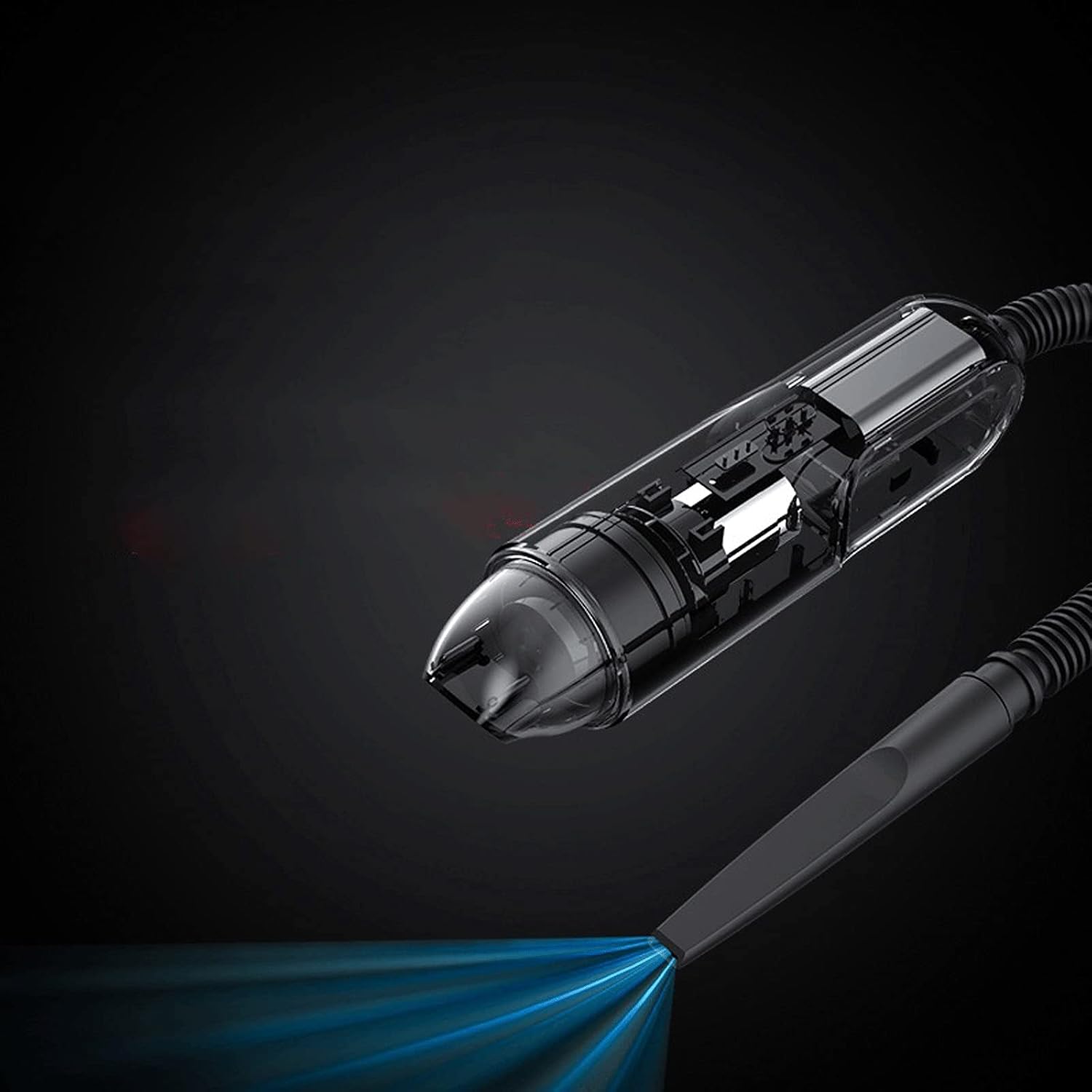 Vacuum Cleaner Car Vacuum Cleaner for Car Handheld Portable Cordless Cleaner for Home Car (Color : Red)