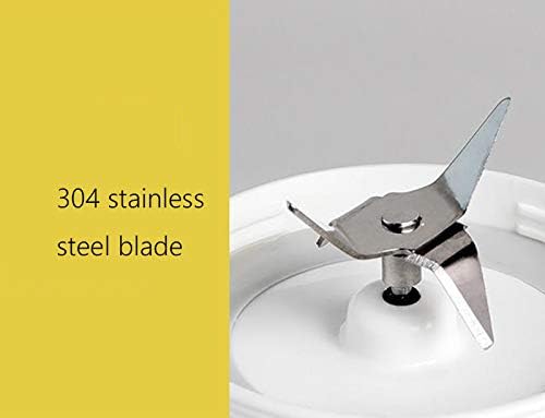 Cup Mini Blender， Household Portable Juicer Cup 400ML Fruit Juice Extractor and Mixer with USB Rechargeable and 4 PCS Blades for Home Outdoor. Portable, B