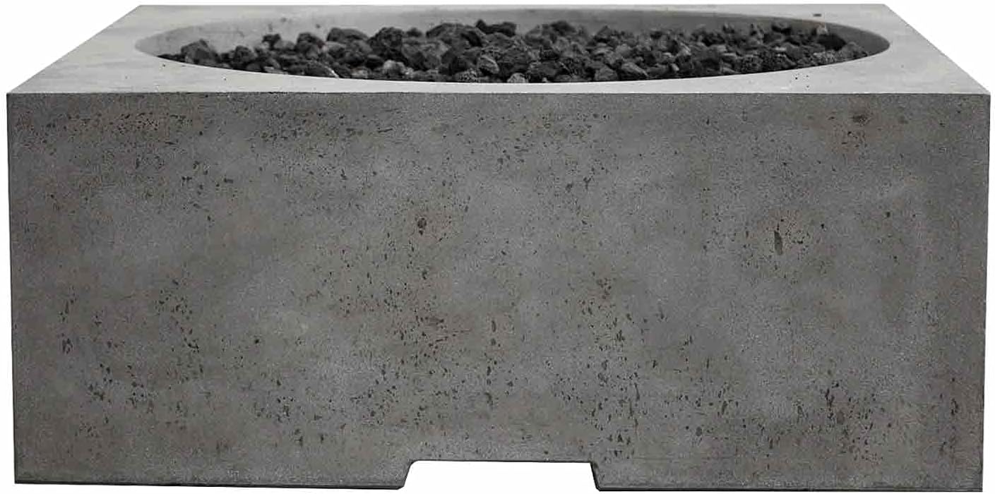 Prism Hardscapes Piazza Gas Fire Pit Natural Gas (PH-705-4NG) Color Pewter