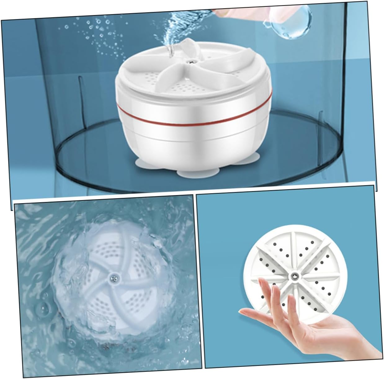 5pcs Handheld Travel Washing Machine and Socks Underwear Mini Laundry Washer