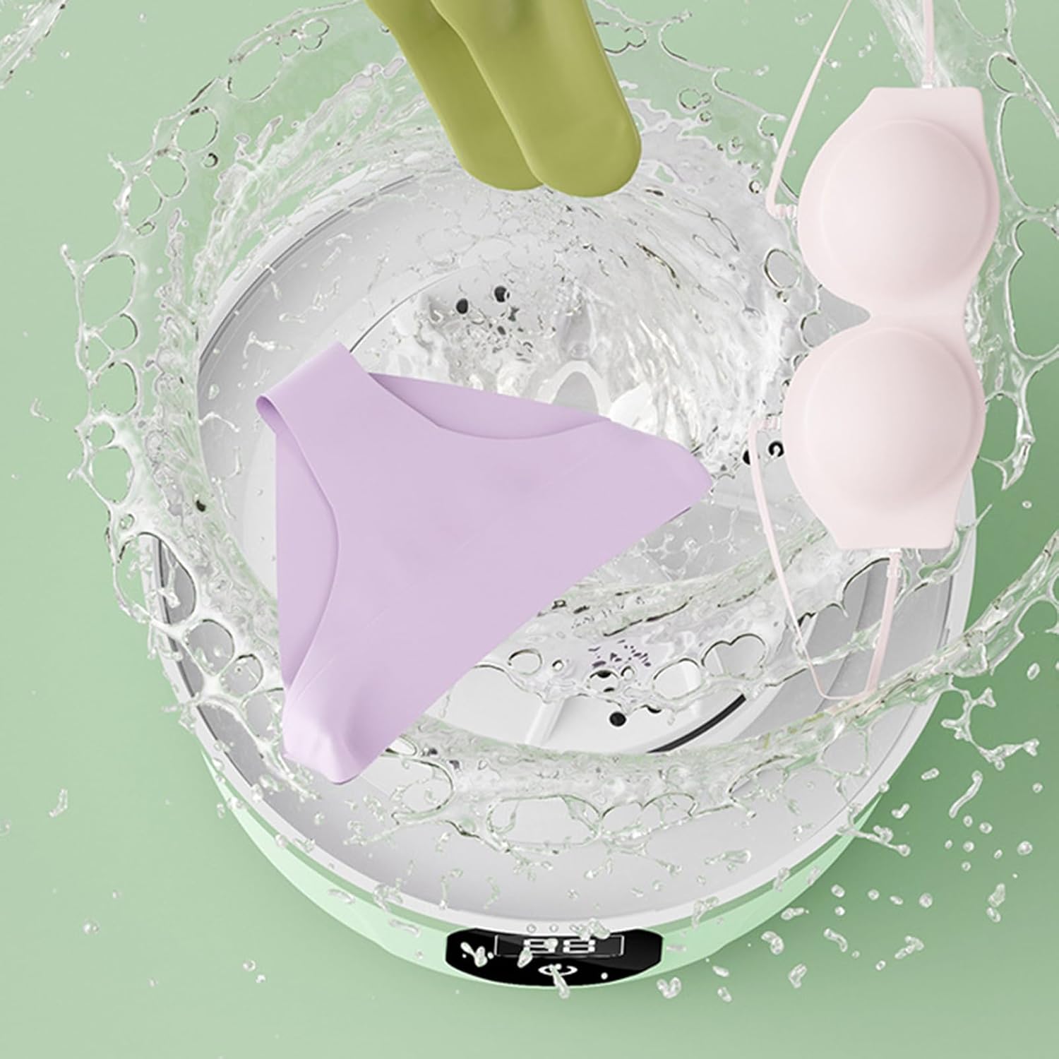 Underwear Washing Machine Portable Small Washer Compact Deep Cleans Underwear Baby Clothes Lightweight For Apartment Dorm Hotel Travel Camping