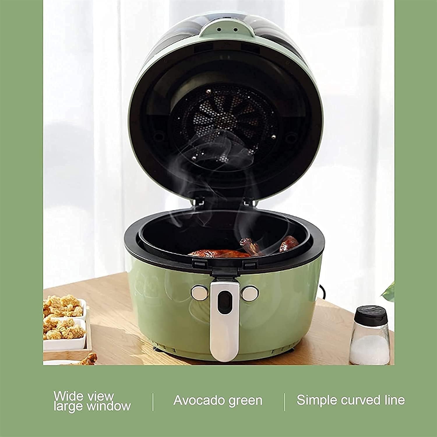 Air Fryer 8.4-Quart, 1500W Countertop Air Fryer Toaster Oven Combo with Rotisserie & Dehydrator, Digital Controls