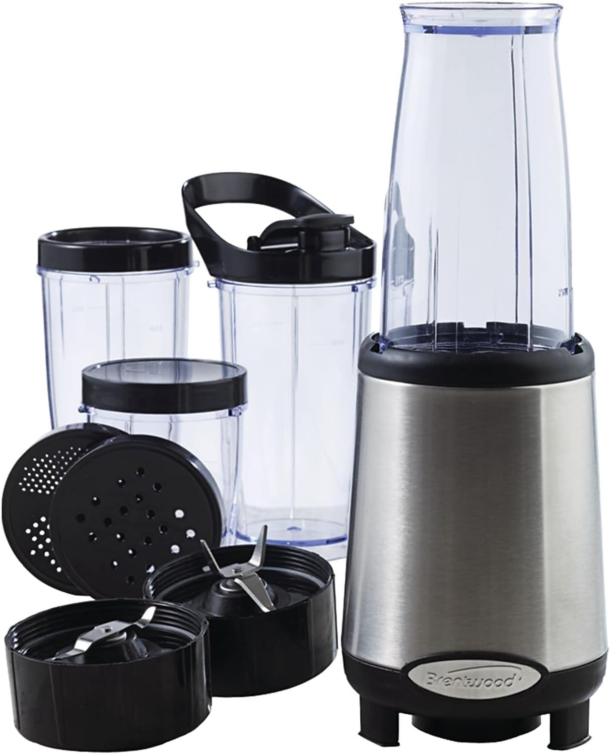 Brentwood JB-199 Multi Pro Personal Blender 20pc Set, Stainless Steel