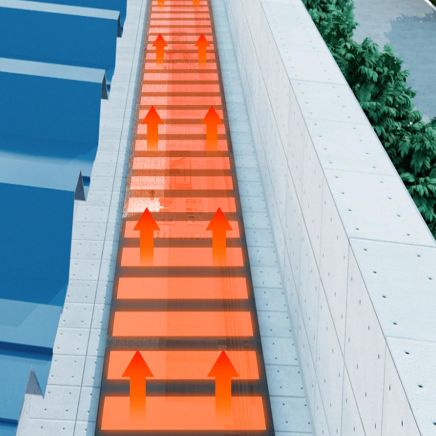 Connectable Snow Melting Heat Mats for Roof & Downspouts - Prevent Freezing Pipes & Gutter Blockage,Graphene Fast Heating,Durable PVC, Multiple Lengths 760cm/24.9ft