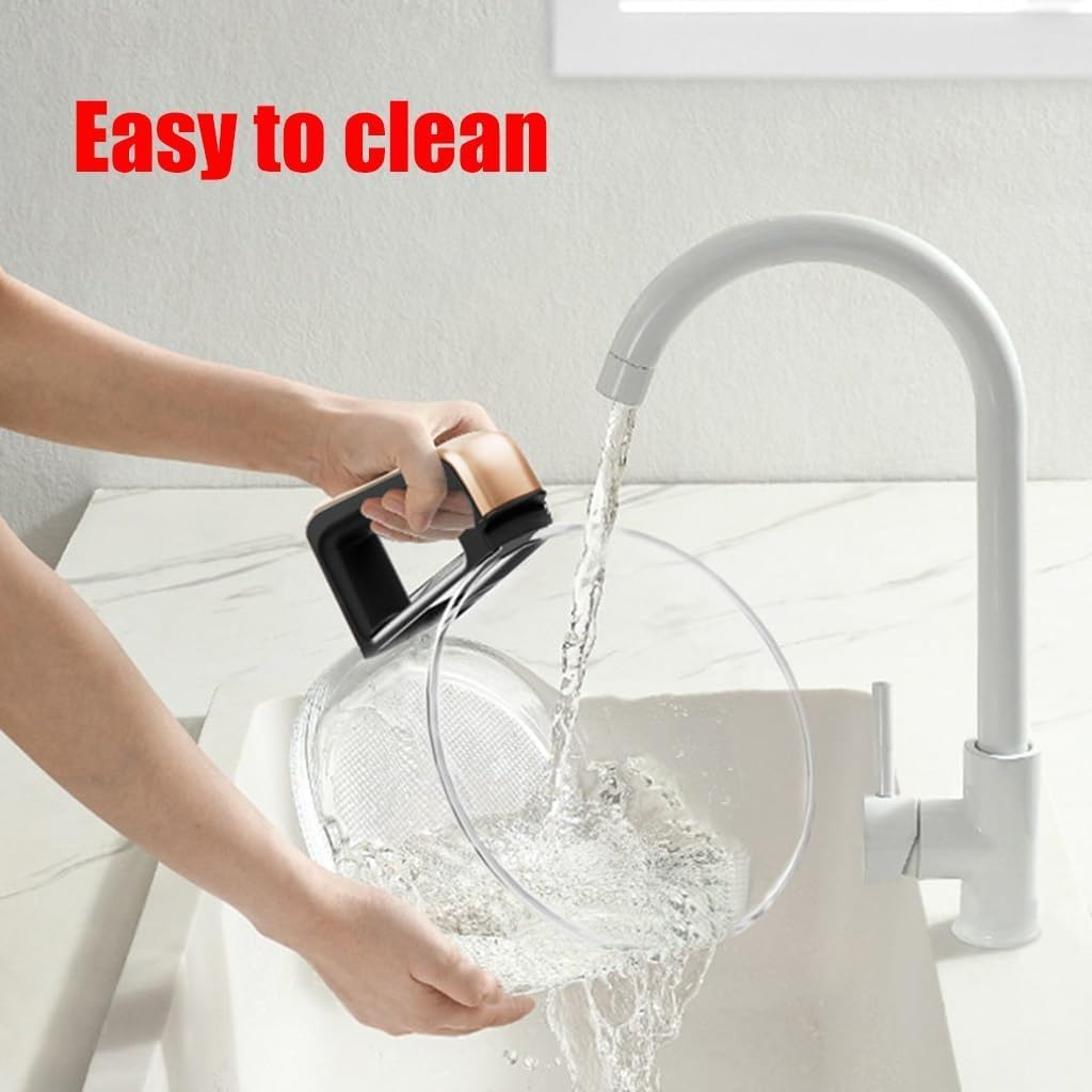 Air Fryer 4L-Digital Air Fryer Oven with Timer Temp Control & Detachable Basket for Fry Roast Bake Grill Yellow (Color : Black)